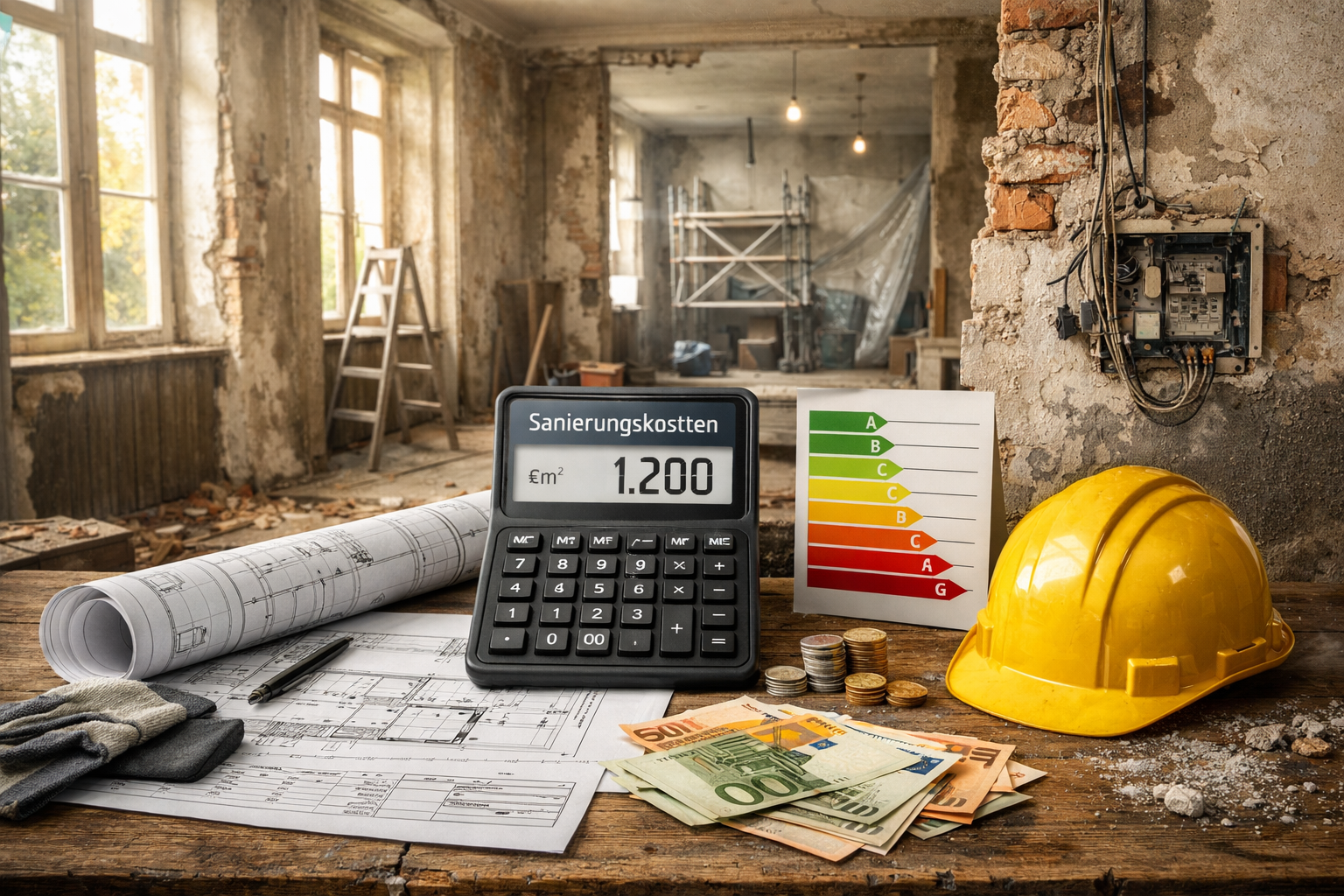 Altbausanierung Kosten pro m2 Rechner