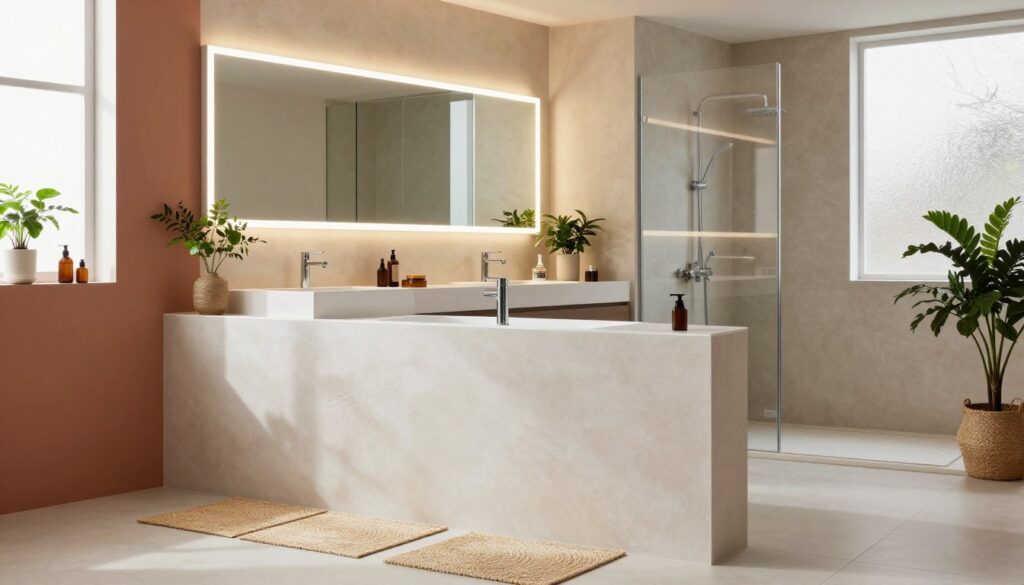 Badezimmer ohne Fliesen renovieren