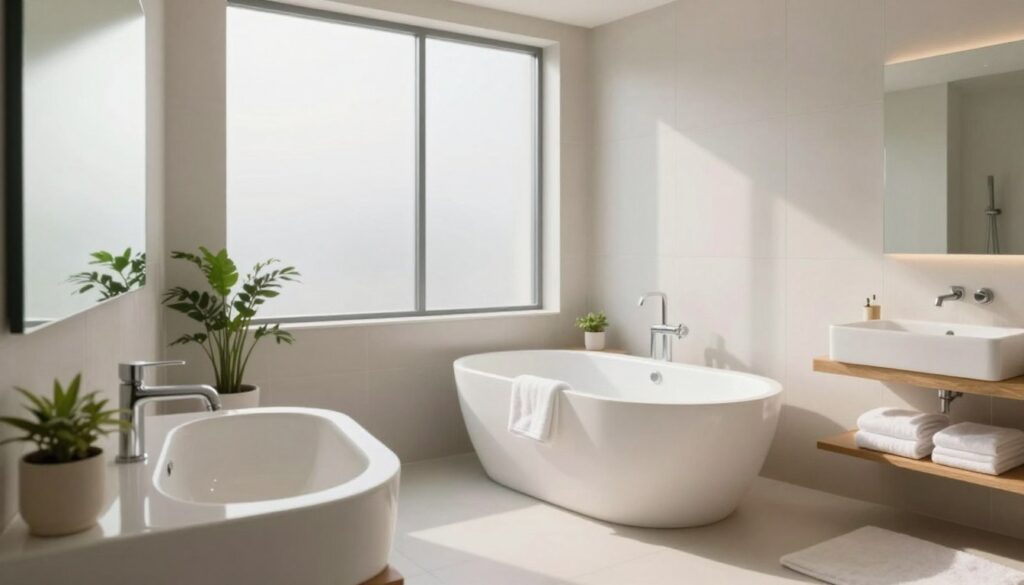 Badezimmmer mit natürlcihem Licht Badezimmmer mit natürlcihem Licht