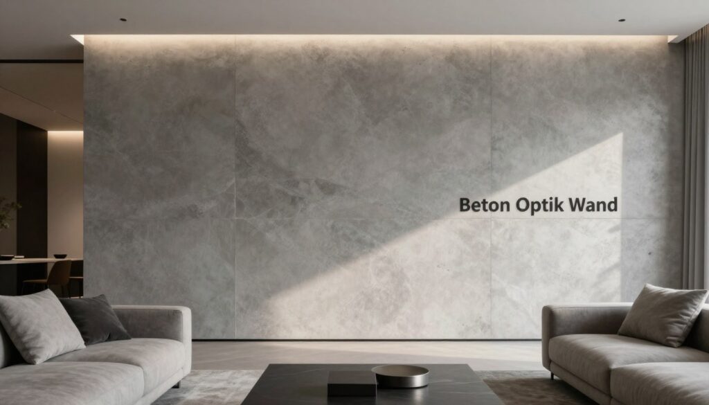 Beton Optik Wand Materialien