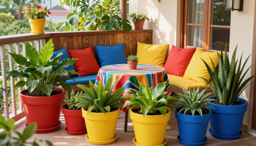 Farbschemata für Balkon