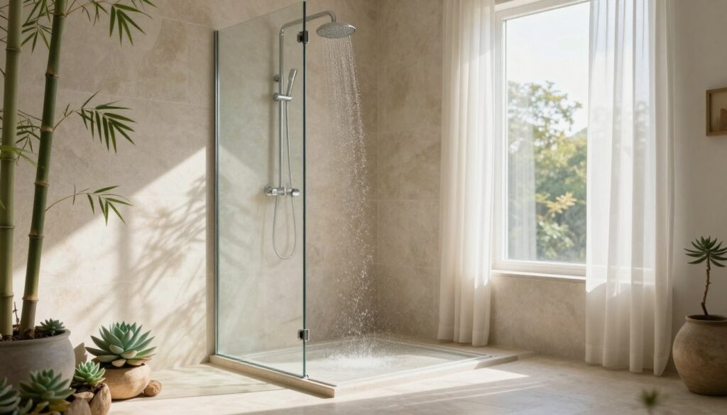 Feng Shui Dusche mit Fenster