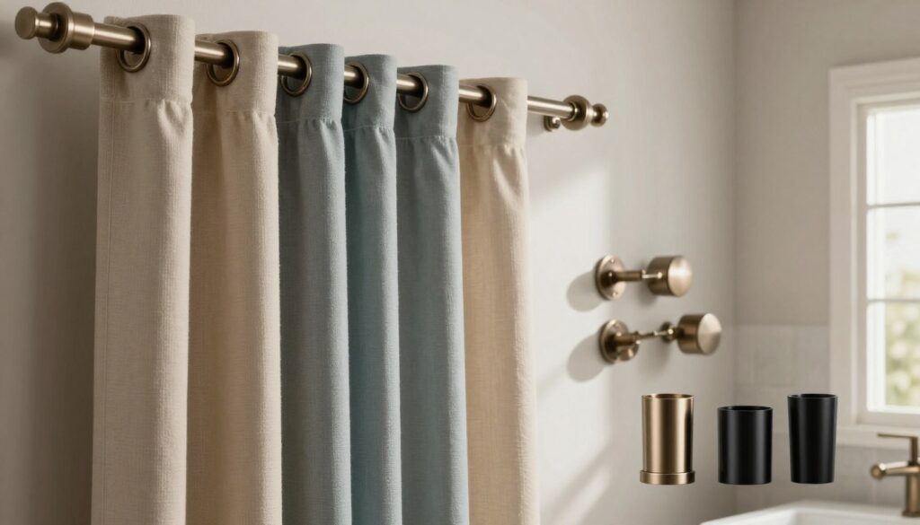 Gardinenstangen und Zubehör für Badezimmer
