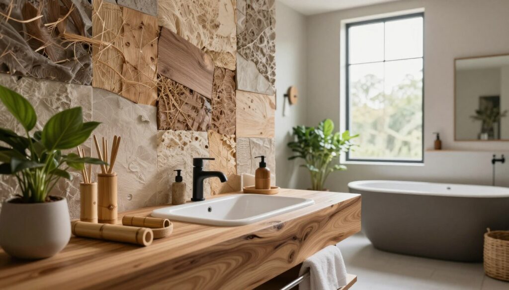 Nachhaltige Materialien für die Badgestaltung