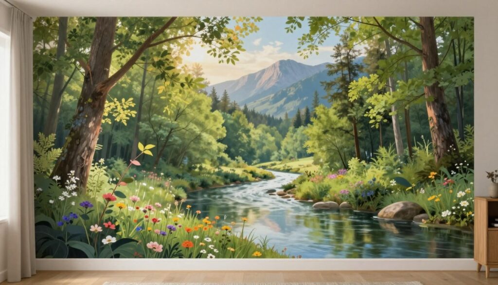 Naturmotive Wandgestaltung