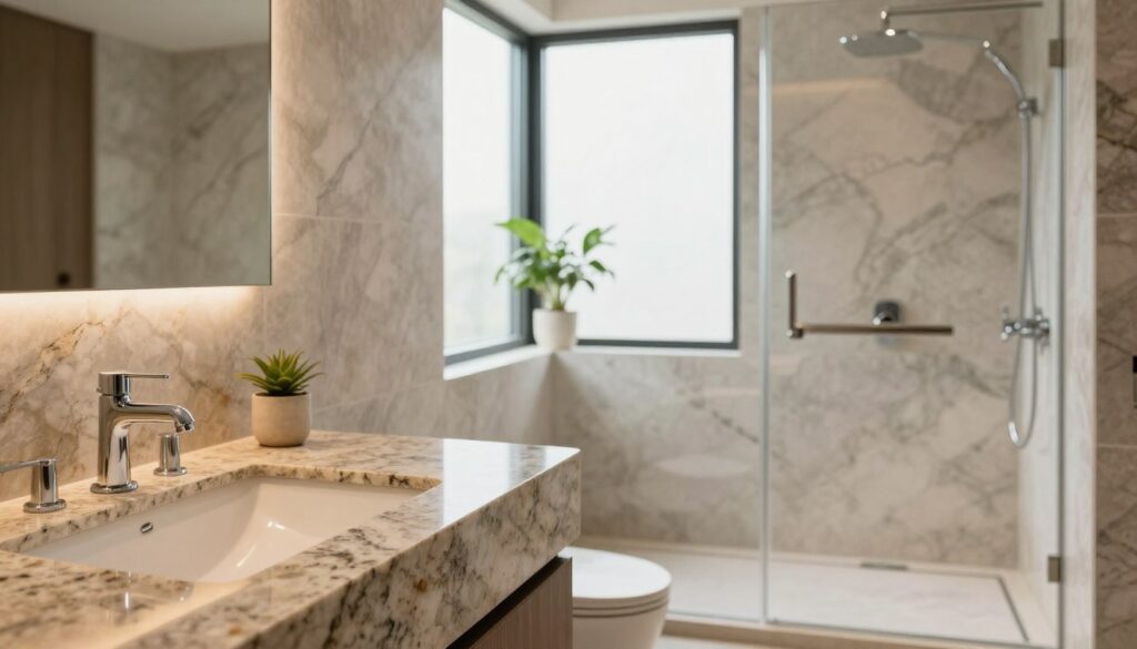 Naturstein im Badezimmer