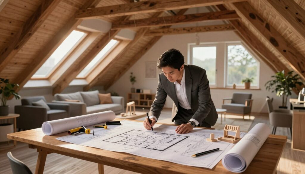 Spitzboden Ausbau Planung