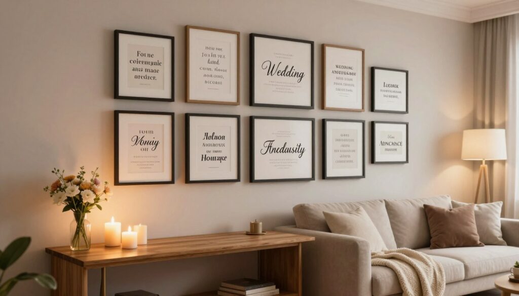 Wand Zitate für besondere Anlässe