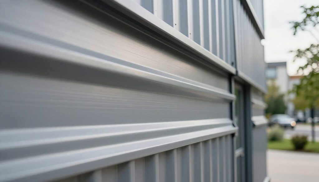 Wellblech Fassade Detail