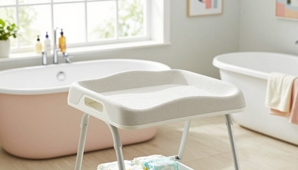 Wickeltisch für Badewanne