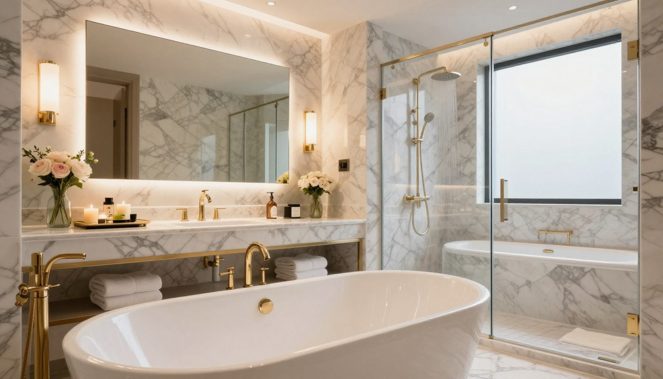 badezimmer marmoroptik