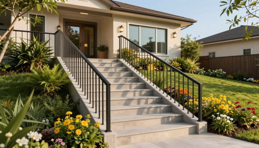 barrierefreie Außentreppe barrierefreie Außentreppe