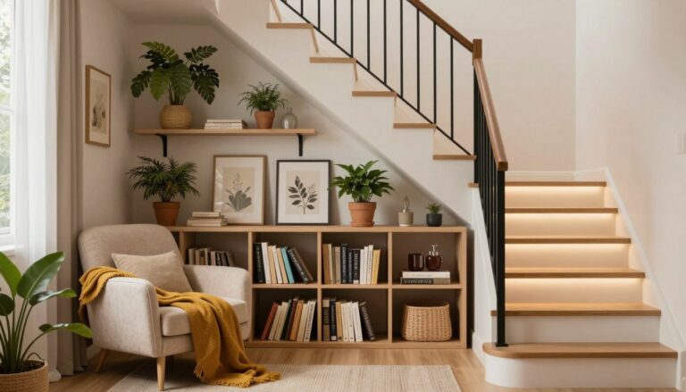 deko unter der treppe