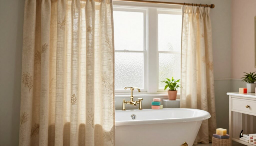 diy badezimmer gardinen