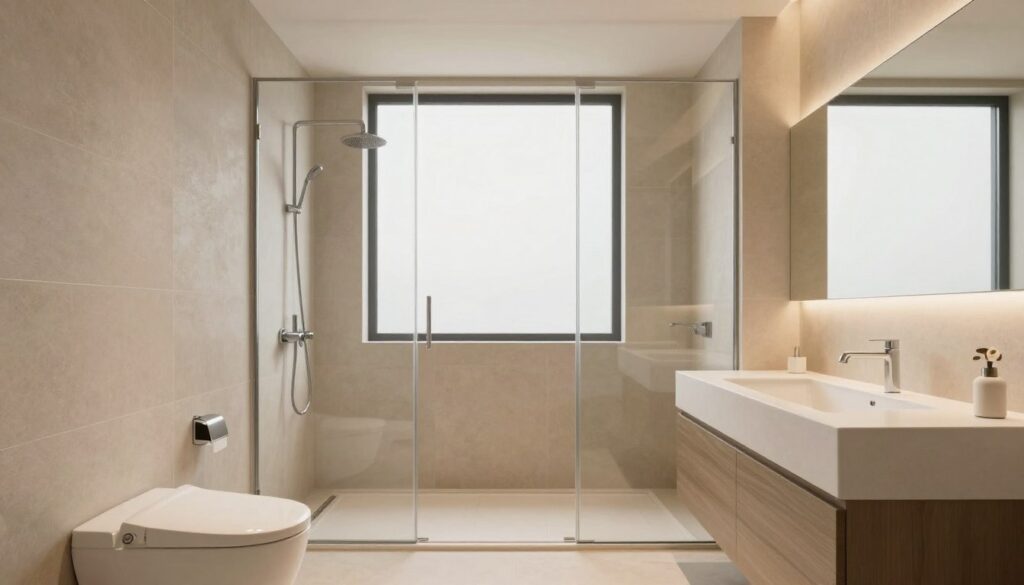 fugenloses Bad Beleuchtung