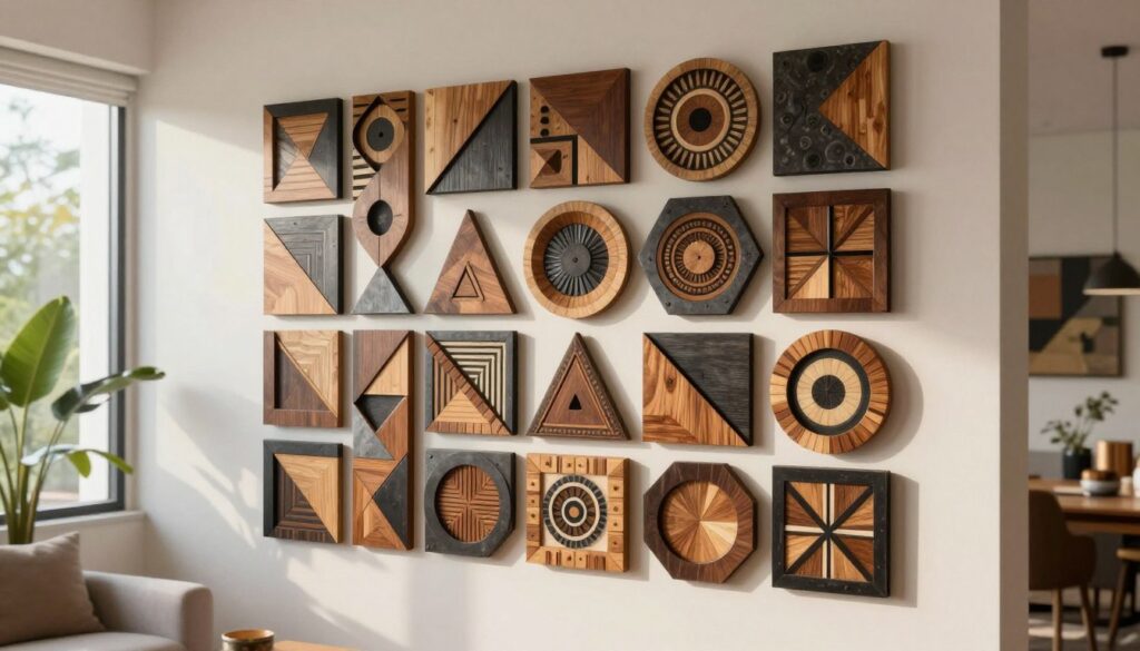 geometrische Wanddekoration