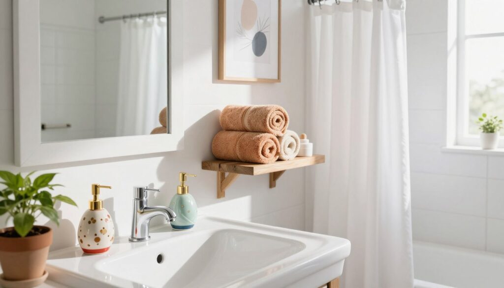 kreative Baddekoration