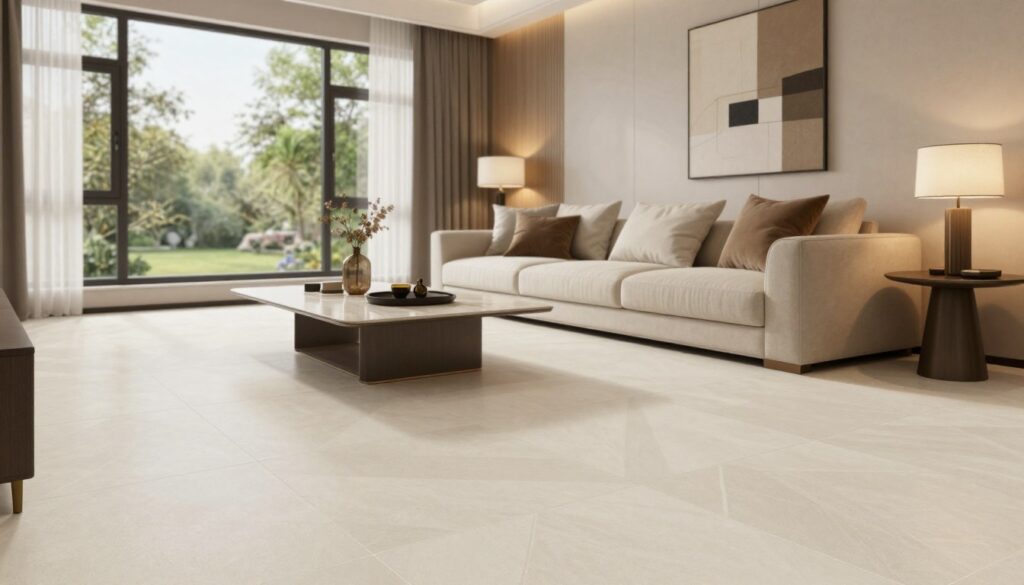 moderne Fliesen Wohnzimmer
