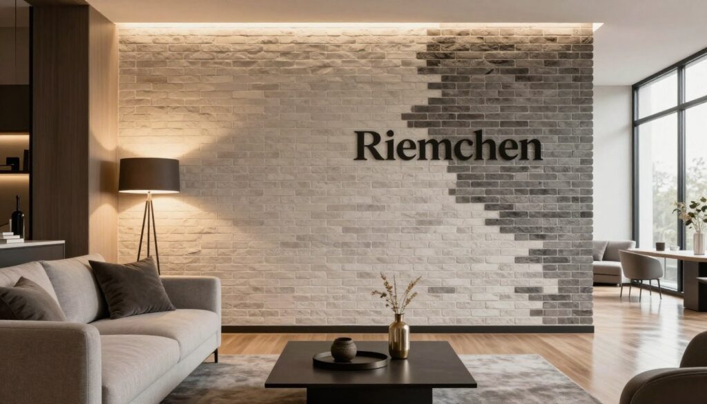 moderne riemchen wandgestaltung