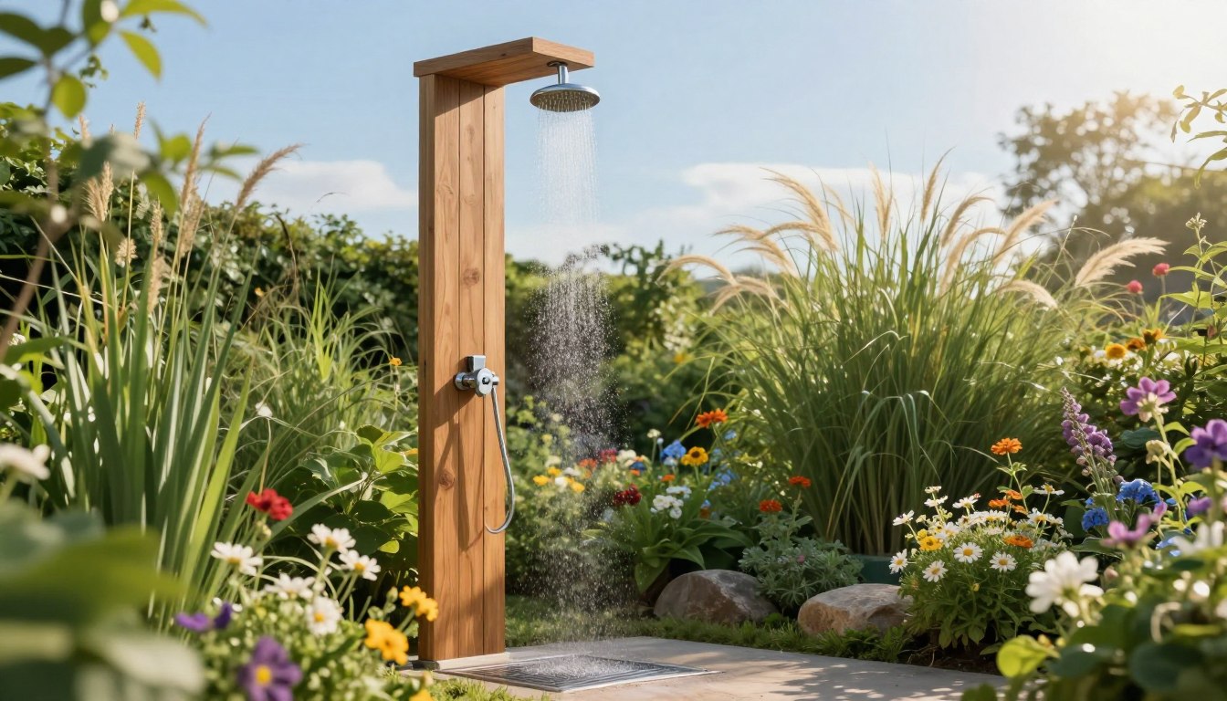 outdoor dusche garten