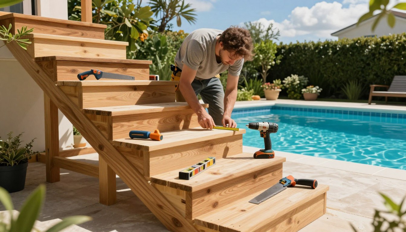 pool treppe selber bauen