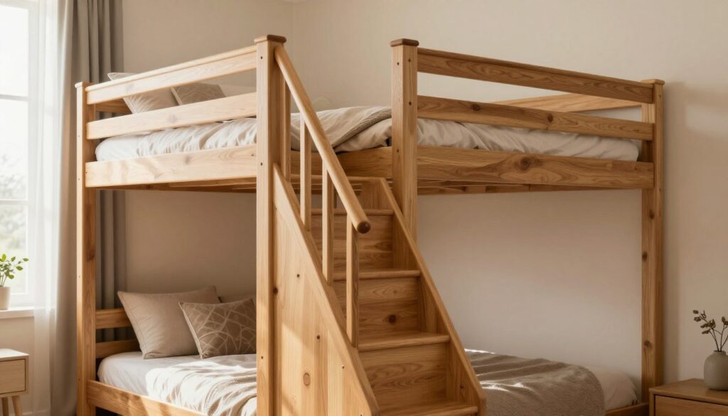 robuste hochbett treppe