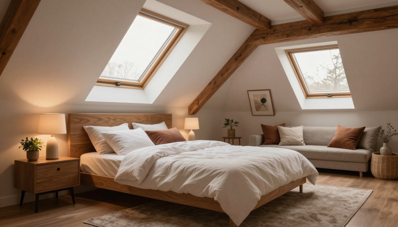 schlafzimmer spitzboden