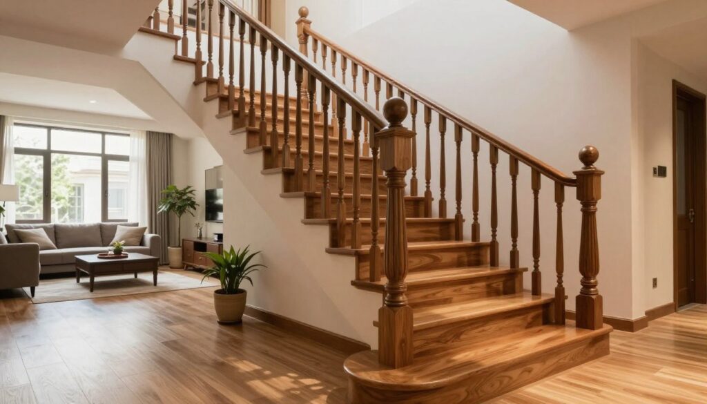 treppenbau mit podest