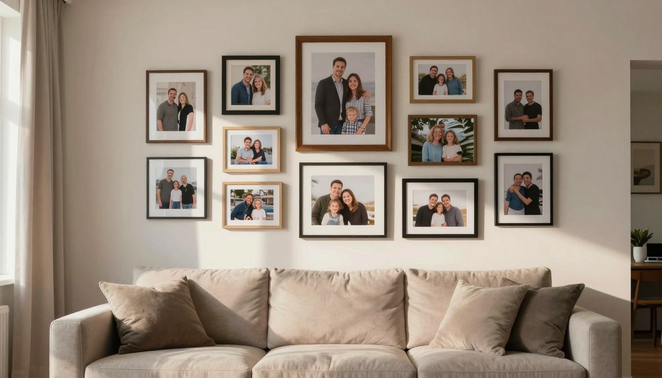 wand mit fotos gestalten