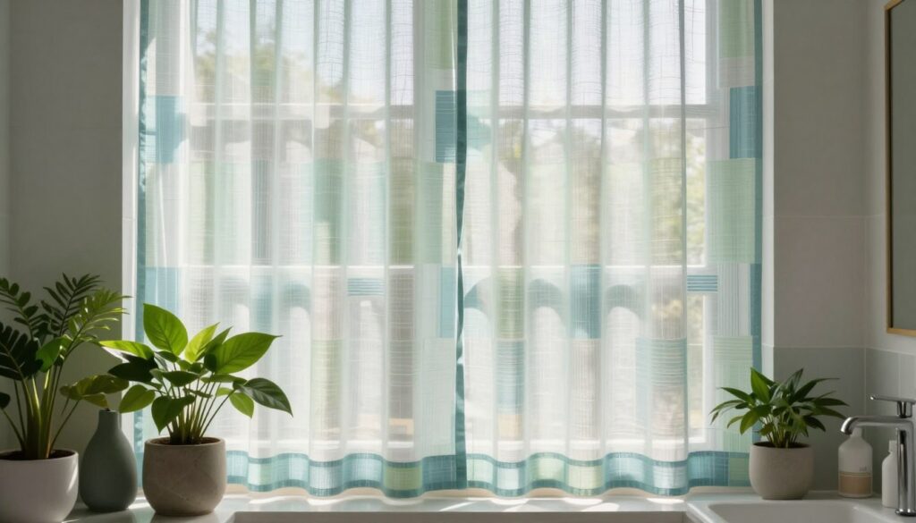 Badezimmer Fensterdeko