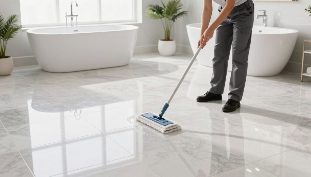 Badezimmer Fliesen Reinigung