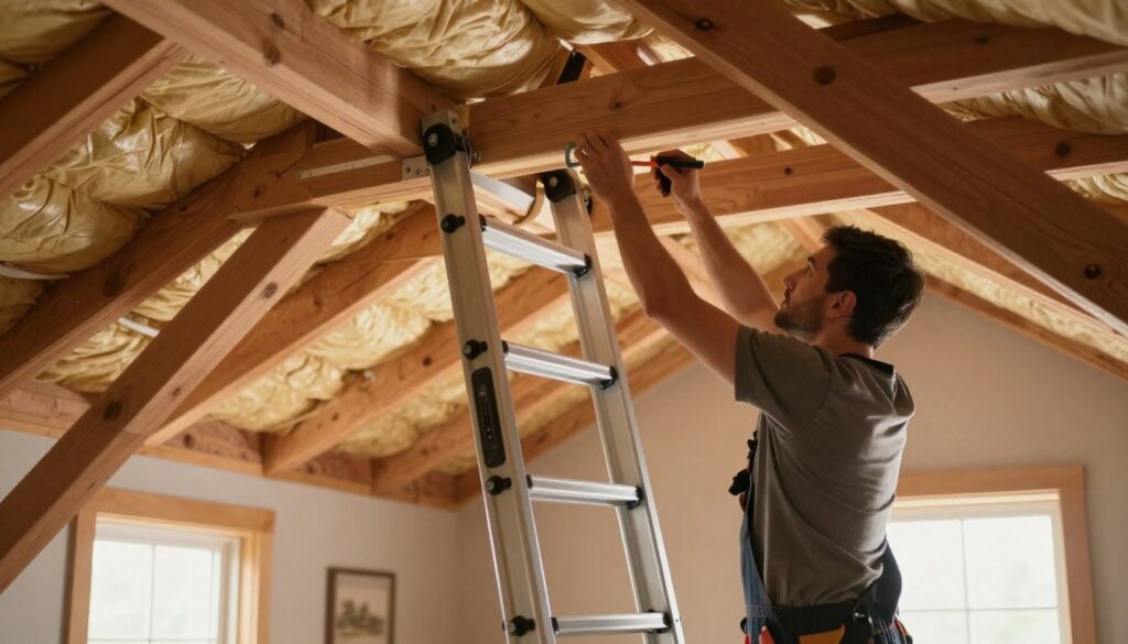 Dachbodentreppe Installation