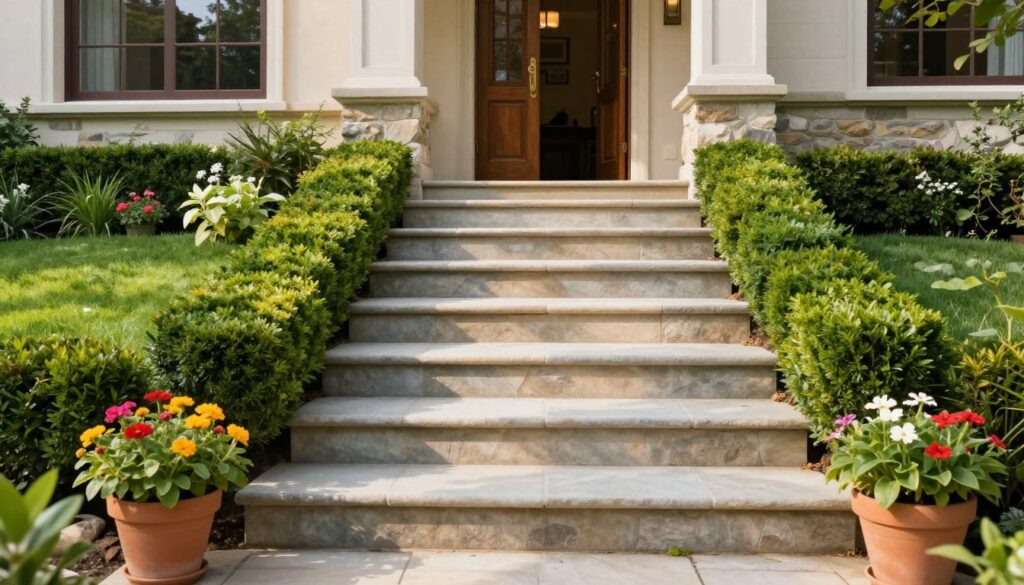 Eingangstreppe Haus Pflege