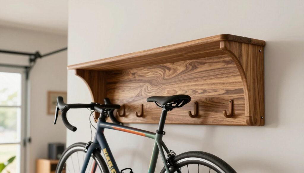 Fahrradhalterung Wand Holz