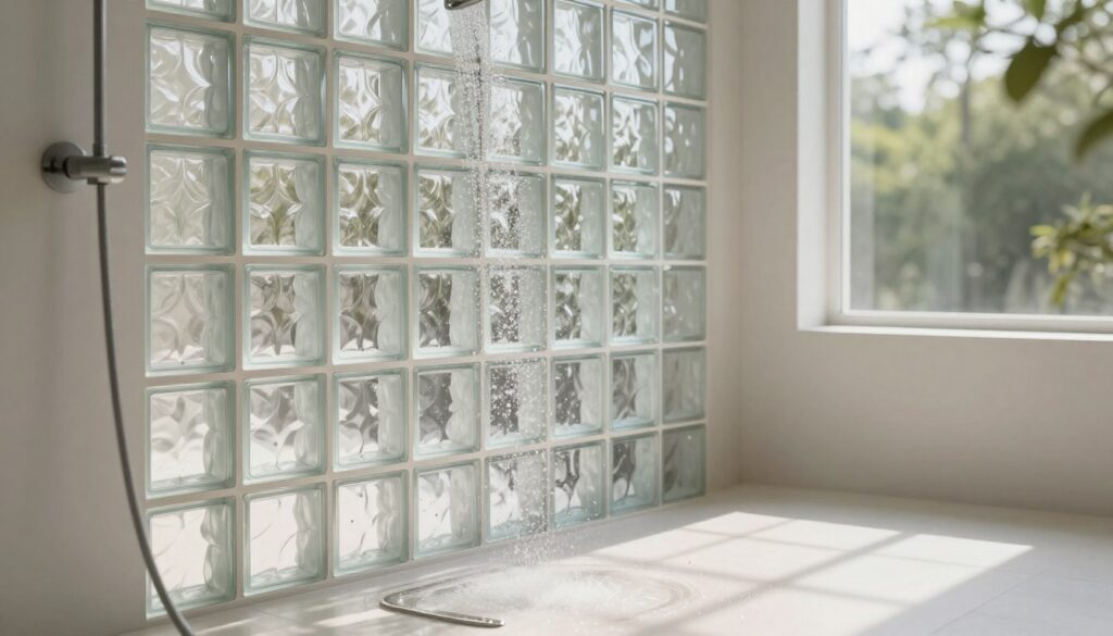 Glasbausteine in der Dusche