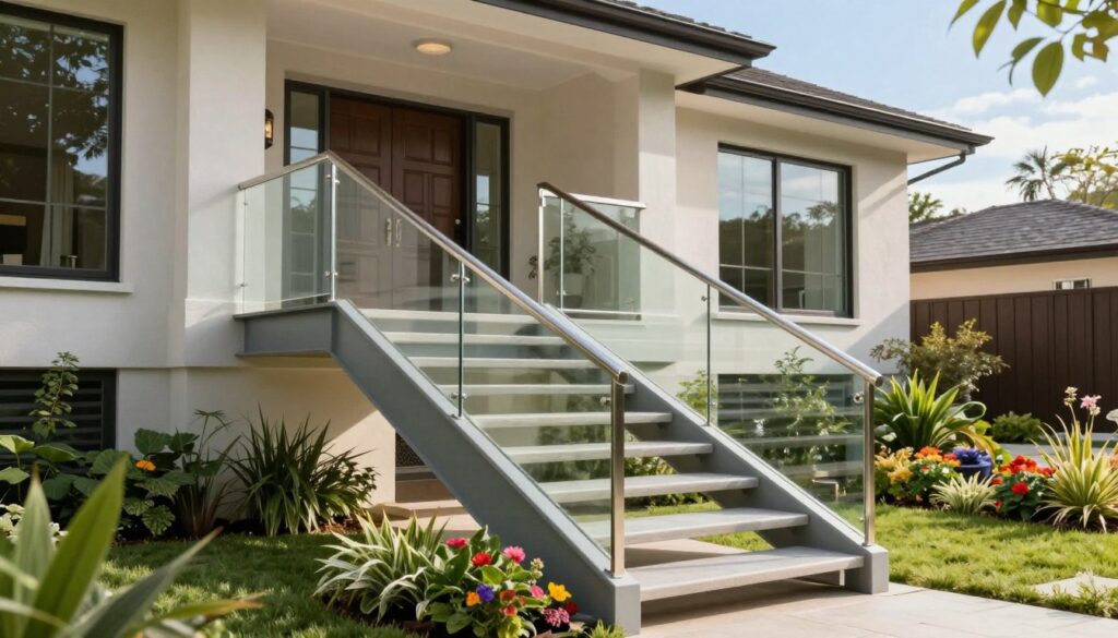 Hausaußentreppe modern Größe