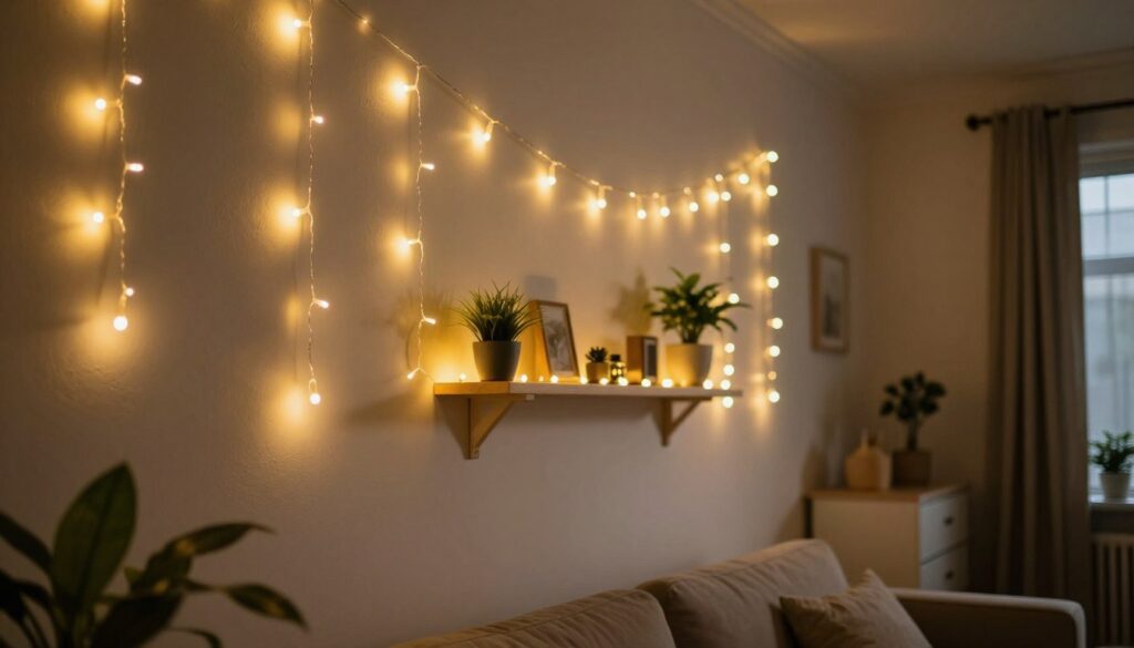 Lichterkette Wand Dekoration