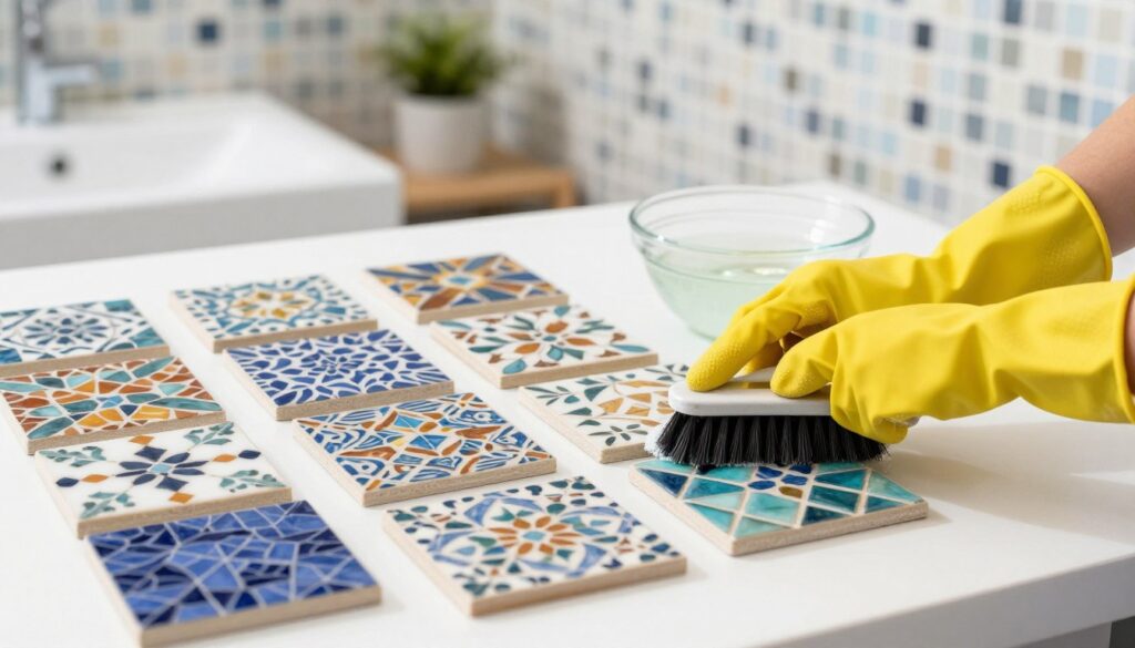 Mosaik Fliesen Pflegehinweise