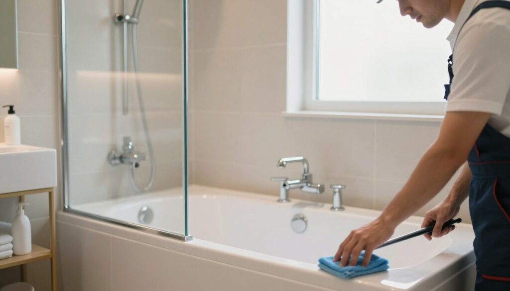 Pflege einer begehbaren Badewanne