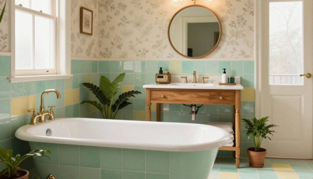 Retro Badezimmer Ideen