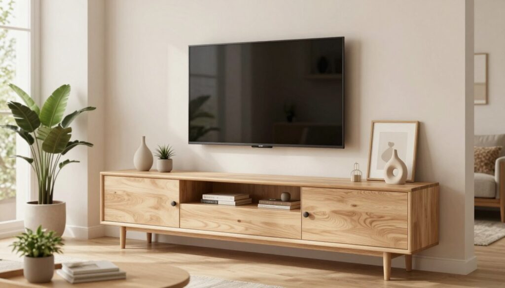 Skandinavische TV-Wand