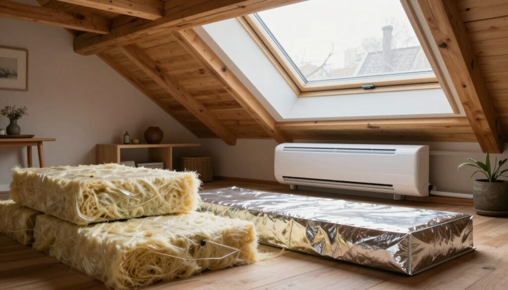 Spitzboden Dämmung und Klimatisierung