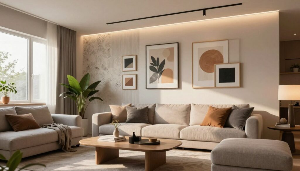 Wandgestaltung Wohnzimmer Ideen