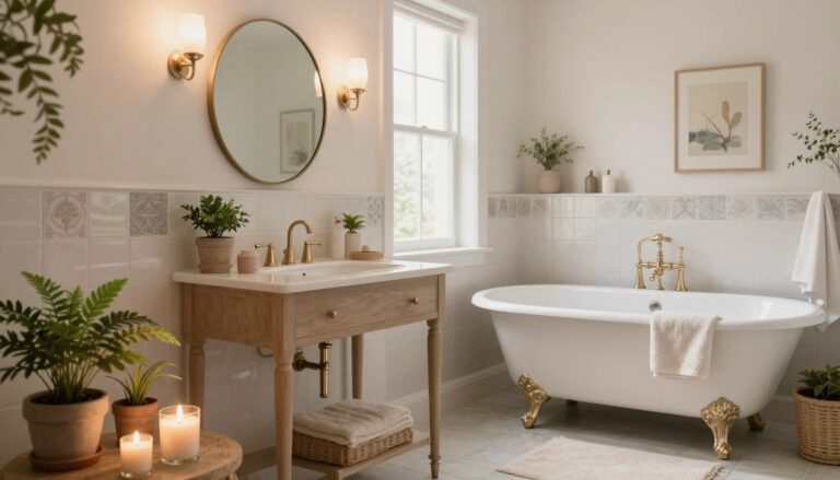 altes badezimmer dekorieren