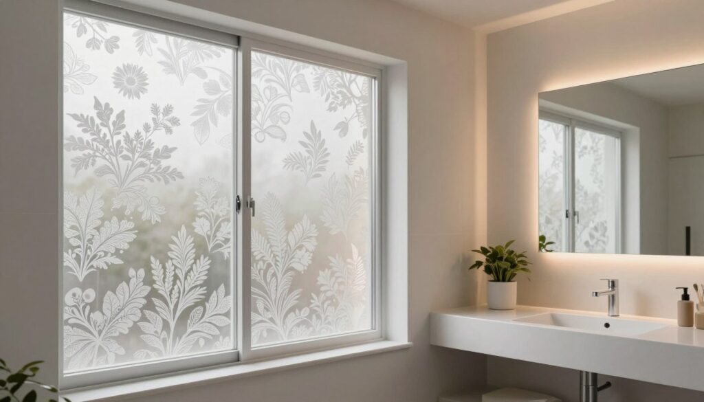 badezimmer fensterfolie