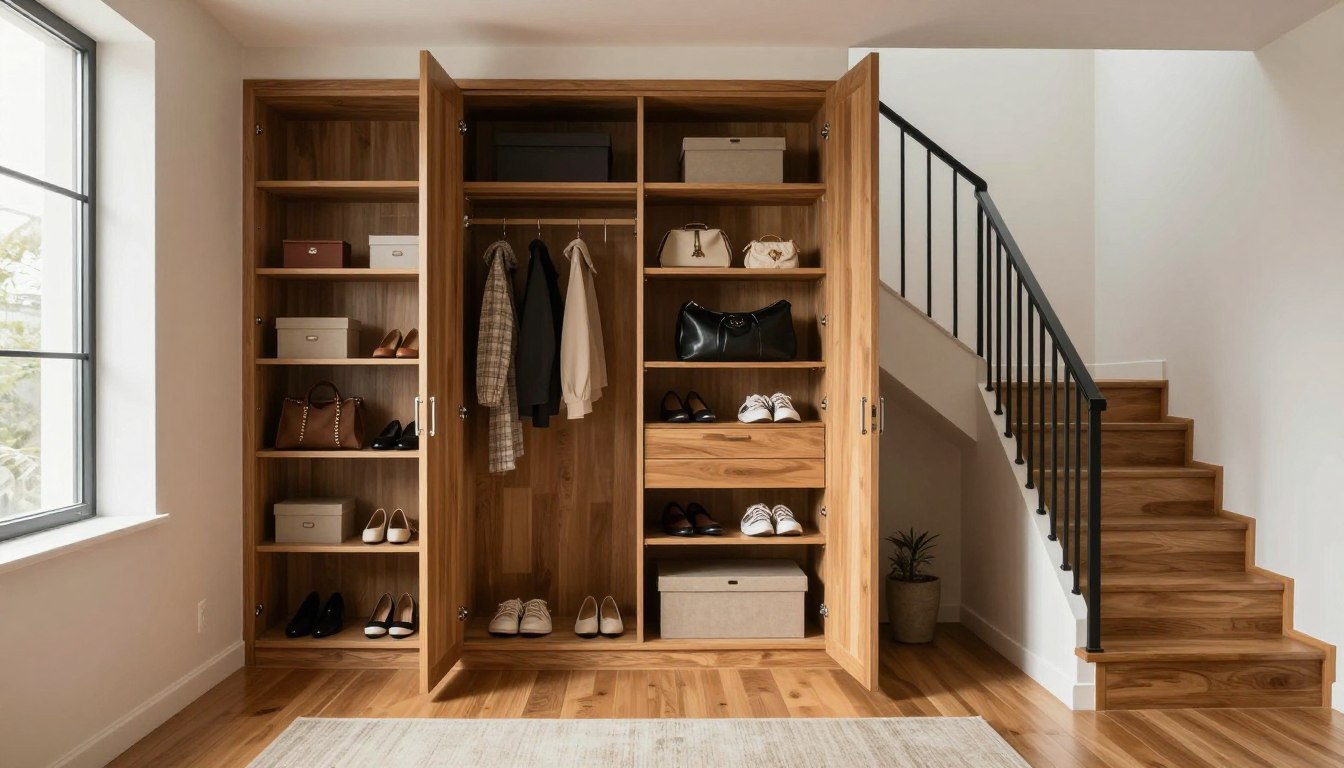einbauschrank unter treppe