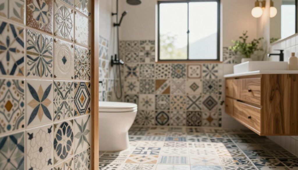 fliesen verlegemuster badezimmer