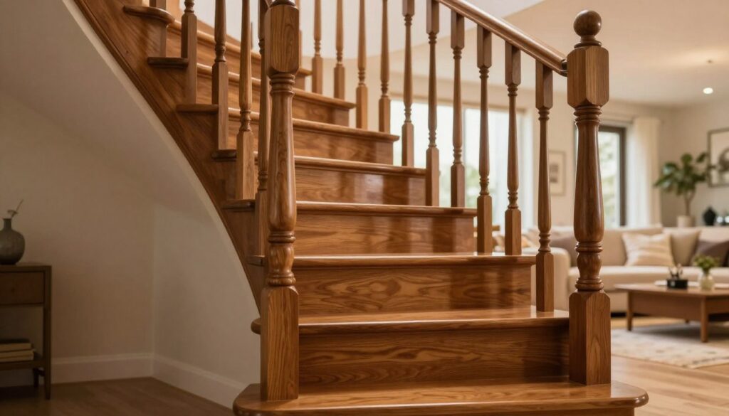 geschlossene Treppe Holz