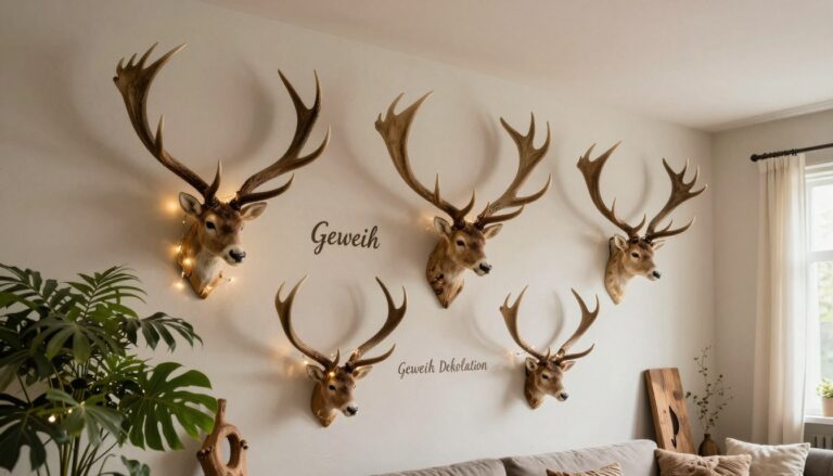 geweih deko wand