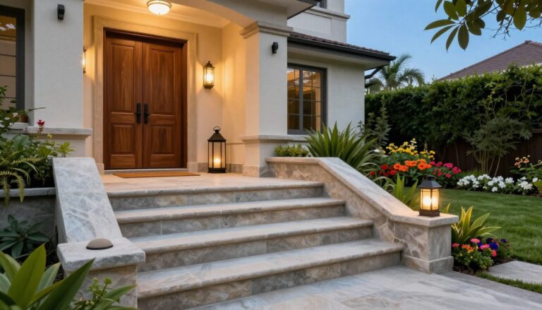 hauseingang treppe außen